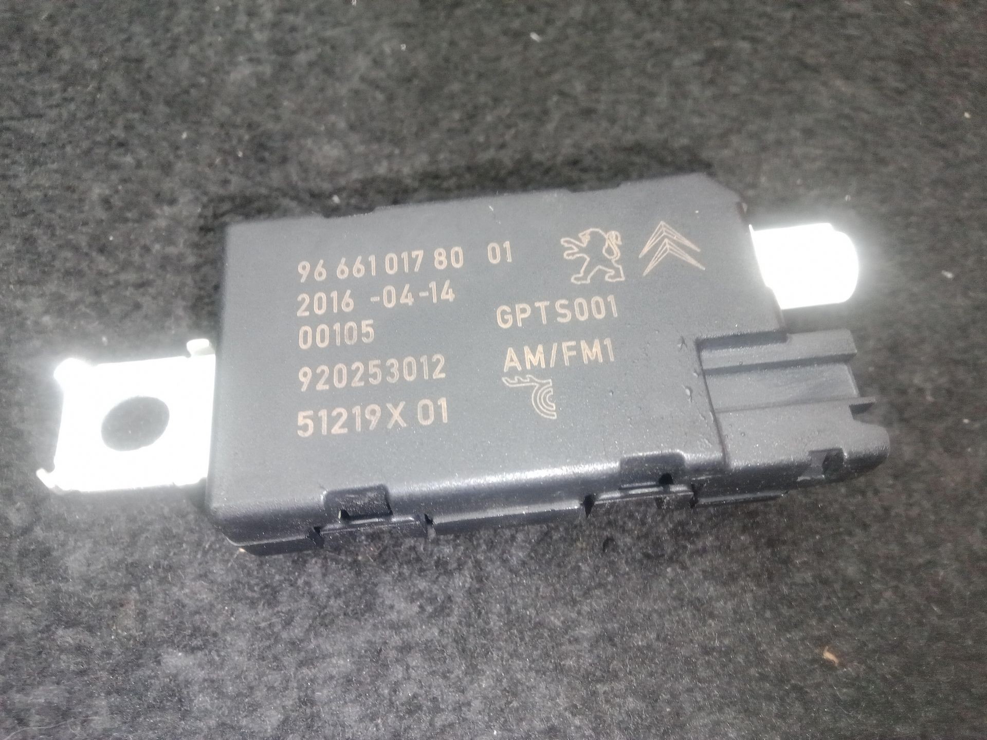 966610178001 - 920253012 ANTENNA / 744378 FOR PEUGEOT 508 SW I 8E_ 2.0 ...