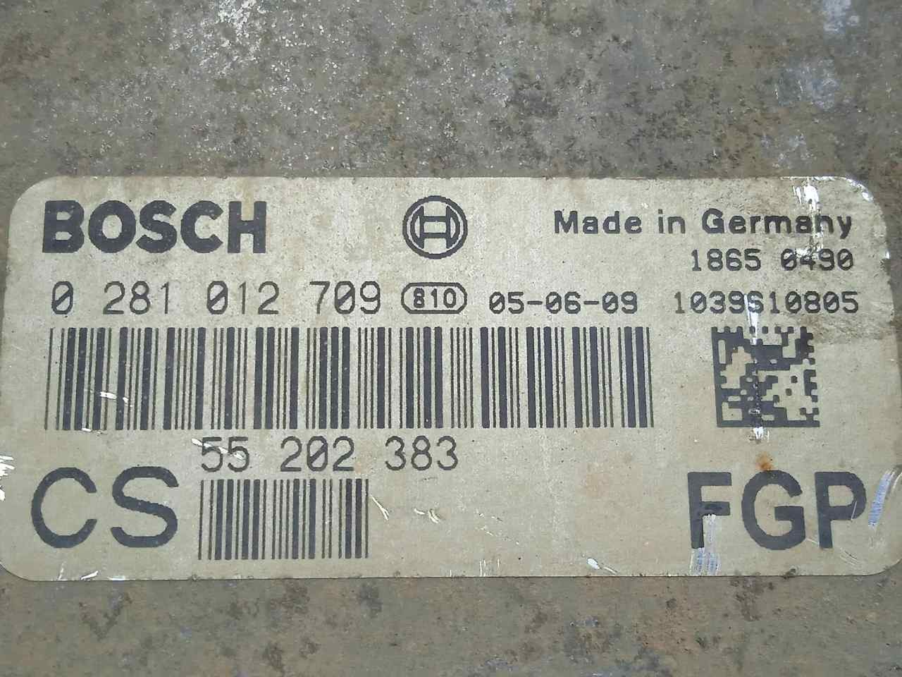 0281012709 - 55202383 - EDC16C9 ECU ENGINE CONTROL / BOSCH / EDC16C9 / 677922 FO - Picture 4 of 10